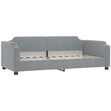 Dnevni krevet na razvlačenje svjetlosivi 90 x 190 cm od tkanine | shoptok.hr