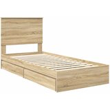  Krevet s od storage Sonoma hrast 90 x 200 cm Konstruirano drvo | shoptok.hr