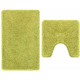  Set prostirki za kupatilo s protukliznom podlogom 2 pcs Zelena | shoptok.hr