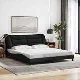  The Living Store Posteljni okvir brez vzmetnice črn 180x200 cm blago - Posteljni Okvir, (21529666) | Shoptok.si
