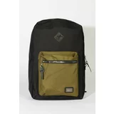 AC&Co / Altınyıldız Classics Men's Black-khaki Logo Sports School-Backpack with Laptop Compartment