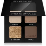 Sigma Beauty Quad paleta sjenila za oči nijansa Crème Brûlée 4 g