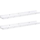  Polica na zidu s policom 2 pcs Bijeli mramor 60 x 9 x 3 cm | shoptok.hr