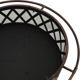  Rustična posuda za vatru sa žaračem 76 cm XXL čelična | shoptok.hr