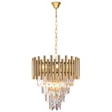  Kristalni luster na lancu MADISON 9xE14/40W/230V zlatna | Eponuda.com