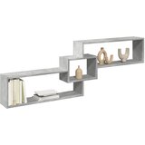Maison Chic Stenska omarica - Zidna omarica 158x18x53 cm betonsko siva inženirski les iu1305, (22063316) | Shoptok.si