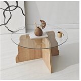 Hanah home sto za dnevnu sobu butterfly sapphire oak transparent | Eponuda.com
