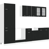  Kuhinjska jedinica Lyon 8 pcs Crni hrast Konstruirano drvo | shoptok.hr