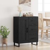  Kreveta Crni hrast 69,5 x 34 x 90 cm Obrađeno drvo i čelik | shoptok.hr