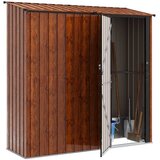  Vrtne šupe Smeđa 203,5 x 73 x 200 cm Metal | shoptok.hr