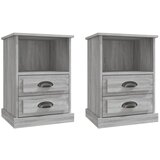 Maison Chic Dvo delni komplet Nočne omarice - Nočne mize siva sonoma 43x36x60 cm, (21687313) Cene