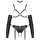 Bad Kitty - crni bondage set za tijelo - L | shoptok.hr