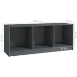 TV ormarić sivi 104 x 33 x 41 cm od masivne borovine | shoptok.hr