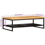  Stolić za kavu Smeđa i crna 110 x 55 x 35 cm Čvrsto drvo manga | shoptok.hr