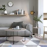 Marckeric Siva okrogla mizica ø 80 cm Tonka – | Shoptok.si