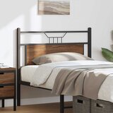  Zamjensko uzglavlje smeđa boja hrasta 107 cm konstruirano drvo i čelik | shoptok.hr