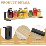 EXFU 2x 40x9cm stenska polica za začimbe | Shoptok.si