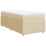  Krevet s oprugama i madracem krem 90 x 200 cm od tkanine | shoptok.hr
