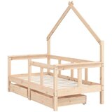  Okvir za dječji krevet s ladicama 70x140 cm od masivne borovine | shoptok.hr