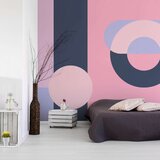 Samoljepljiva foto tapeta - Geometric Wreath (Violet) 147x105 Cijene
