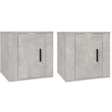  Zidni TV ormarići 2 kom siva boja betona 40x34 5x40 cm | shoptok.hr