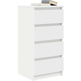vidaXL Komoda bela 37,5x35x76 cm inženirski les | Shoptok.si