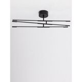 Nova Luce Črna kovinska LED zatemnitvena stropna svetilka s senčilom iz akrilnega stekla 77x84 cm Raccio – | Shoptok.si