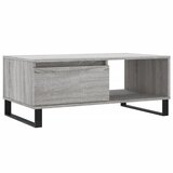 Maison Chic Klubska mizica - kavna mizica - Nizka mizica siva sonoma 90x50x36,5 cm inženirski les, (21752721) Cene