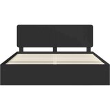  Okvir za krevet Crna 200 x 200 cm Čvrsto borovo drvo | shoptok.hr