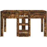  Krevet na kat za djecu s madracem Dimljeni hrast 100 x 200 cm | shoptok.hr