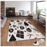Conceptum Hypnose tepih s novogodišnjim motivima Asr-Crpt-35, pravokutni, 160 x 230 cm, crno-bijeli | Eponuda.ba