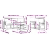  Set vanjskih sofa 6 kom. Prirodna i bež | shoptok.hr