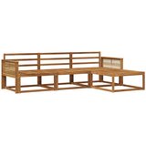 vidaXL Zunanja garnitura za sedenje 4 pcs Naravna Masiven les akacije, (5000281147) | Shoptok.si