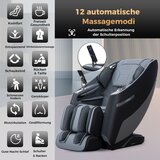 Izdelki za telo Masažni stol Zero Gravity SL Track Shiatsu masažni stol z ogrevanjem in masažo z zračnim tlakom bele/črne barve | Shoptok.si