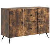  Strani šal Dimljen hrast 89 x 34,5 x 60 cm Inženirski les, (5000217495) | Shoptok.si
