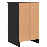 vidaXL Noćni ormar s ladicama Crna 38 x 38 x 66 cm Konstruirano drvo | shoptok.hr