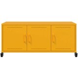 vidaXL TV omarica gorčično rumena 100,5x39x43,5cm hladno valjano jeklo | Shoptok.si