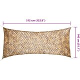  Kamuflažna mreža s torbom za pohranu 312x140 m boja pijeska | shoptok.hr