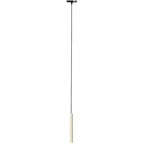 QAZQA Moderne hanglamp zwart beige voor railsysteem 1-fase - Slimline Keno