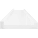  Zidne police 2 kom visoki sjaj bijele 100 x 9 x 3 cm | shoptok.hr