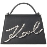 Karl Lagerfeld Torbe SIGNATURE 2.0 MD CROSSBODY Črna Cene