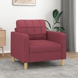 vidaXL Fotelja crvena boja vina 60 cm od tkanine Cijene