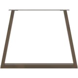  Noge za jedilno mizo v obliki črke V, 3 kosi, naravno jeklo, 90 x (72-73,3) cm, jeklo | Shoptok.si