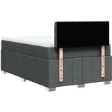 vidaXL Box spring postelja z vzmetnico temno siva 120x190 cm blago | Shoptok.si
