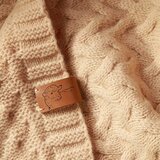 BabyOno Pletena odejica iz merino volne 75x100 cm, temno bež | Shoptok.si