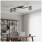  plafonska svetiljka naton 3xE14/10W/230V crna/zadimljena | Eponuda.com