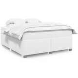 The Living Store Box spring postelja z vzmetnico bela 180x200 cm umetno usnje - Box Spring Postelja, (21428167) Cene
