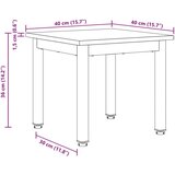  Stolić za kavu Siva Sonoma 40 x 40 x 36 cm Konstruirano drvo | shoptok.hr