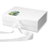  Kjut Dino - Poklon kutija sa satenskom mašnom Bela 26 x 23 x 9 cm | ePonuda.com