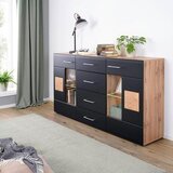 Hom`in KOMODA, črna, barve hrasta | Shoptok.si